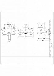 Смеситель для ванны с душем Bravat Stream F63783C-01A хром