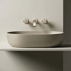 Раковина накладная Ceramica Nova Element CN6047MC бежевая матовая