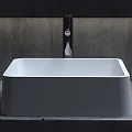 Раковина накладная Salini Gloria 302 Sapirit 1102202G белая глянцевая