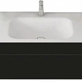 Тумба под раковину Cezares TITAN-II-1200/530-2C-SBA черная глянцевая