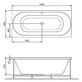 Экран AM.PM Bliss L 180x80 W53A-180-080W-PRB белый