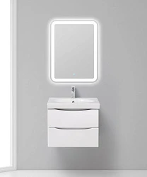 Раковина встраиваемая BelBagno Fly 60см BB600-LV-CER-N белая