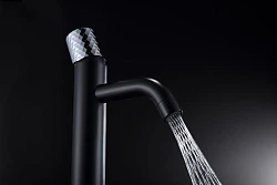 Смеситель для раковины Boheme Stick 121-BCR черный / хром