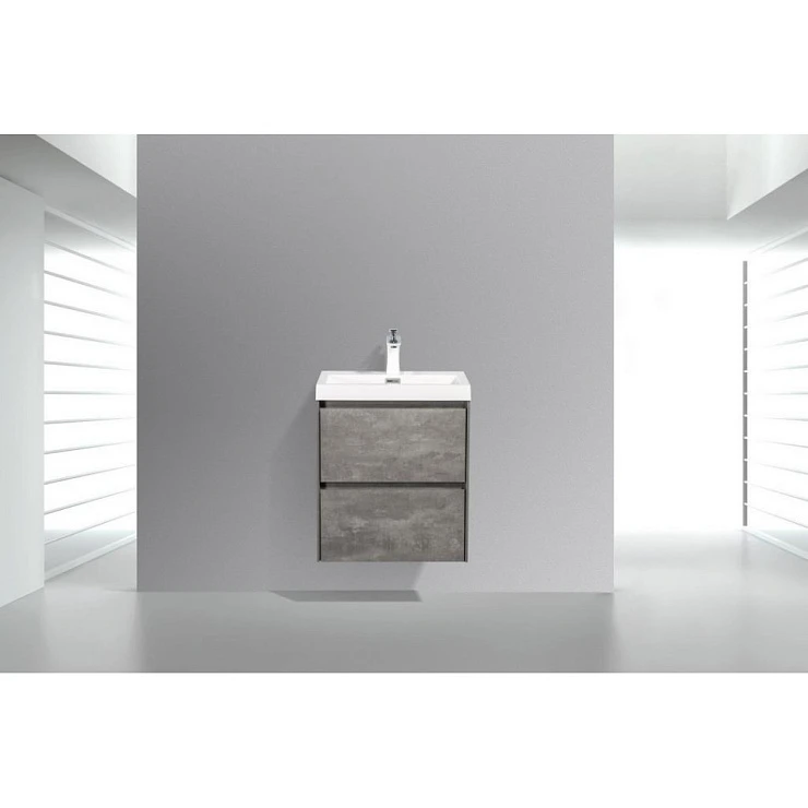 Тумба с раковиной BelBagno Pietra Mini 50 серая матовая