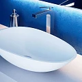 Раковина накладная Salini 1101101G белая глянцевая