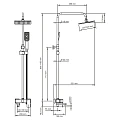 Душевая стойка Wasserkraft A17701 хром