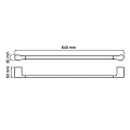 Полотенцедержатель Wasserkraft Glan K-5130 черный матовый
