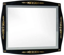 Зеркало Aquanet Виктория 90 183928 черный/золото