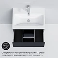 Тумба с раковиной AM.PM Gem 60 напольная, графит матовый