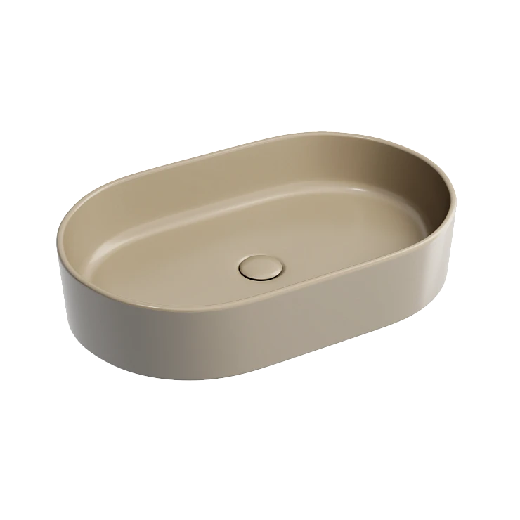 Раковина накладная Ceramica nova Element 600*380*122мм CN6048MC капучино матовая