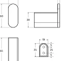 Крючок Cezares Stylus STYLUS-HK-IN сатин