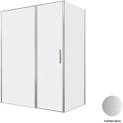 Душевой уголок Allen Brau Priority 160x90см 3.31038.BA+3.31044.BA профиль серебро, стекло прозрачное