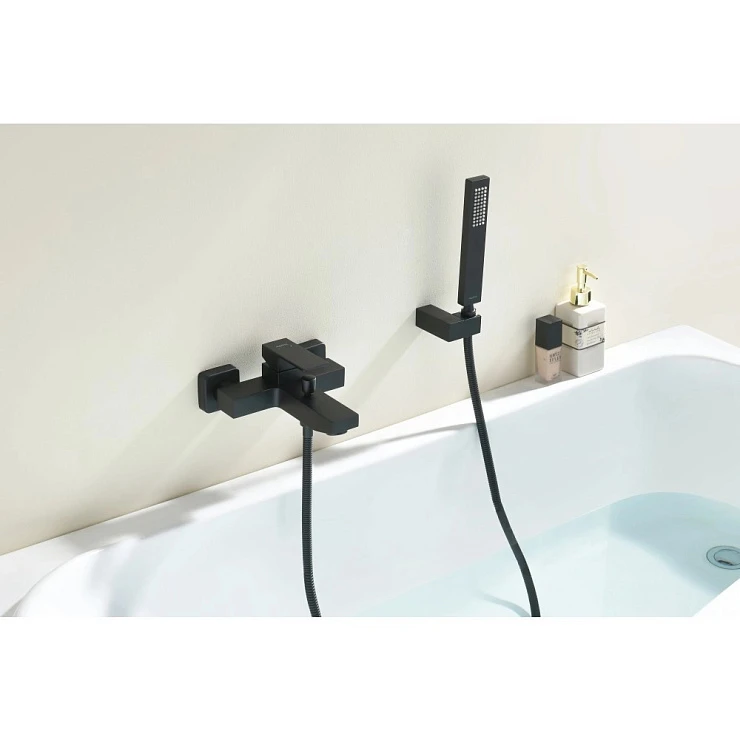 Смеситель для ванны с душем Aquatek Либра AQ1649MB матовый черный