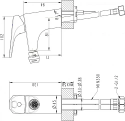Напольный смеситель для ванны с душем Bravat Phillis F656101C-B3-ENG хром