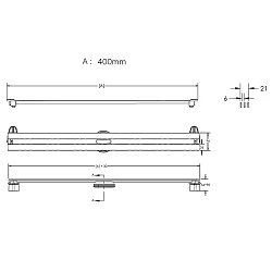 Душевой лоток Berges Super Slim 40 091177 хром
