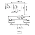 Смеситель для душа Wasserkraft Dill 6102 хром