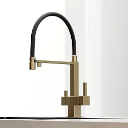 Смеситель для кухни Sancos Moro SC4006BG брашированное золото / черный