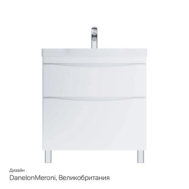 Тумба с раковиной AM.PM Like 80 напольная, белый глянец Тумба с раковиной AM.PM Like 80 напольная, белый глянец
