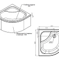 Душевой поддон AM.PM Gem 90x90см W90T-401A090W белый