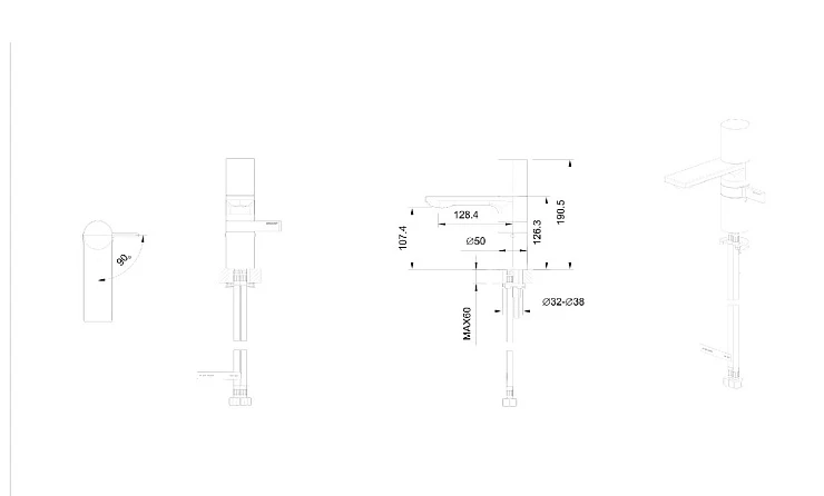 Смеситель для кухни Bravat Affability F7172217CP-3 хром
