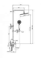 Душевая стойка BelBagno ANCONA-DOC2FD-CRM