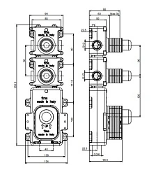 Внутренний механизм термостата для ванны F2462 FIMA Carlo Frattini