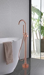 Напольный смеситель для ванны с душем ABBER Wasser Kreis AF8115RG розовое золото