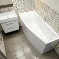 Ванна из искусственного камня Астра-Форм Скат 170x75 L 01010014 белая глянцевая