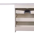 Тумба с раковиной Style Line Даллас 150 напольная, левая, белый глянец