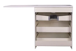 Тумба с раковиной Style Line Даллас 150 напольная, левая, белый глянец