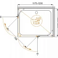 Душевой уголок Cezares Crystal 90x90см CRYSTAL-S-A-2-90-C-Cr профиль хром, стекло прозрачное