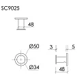 Крючок Sancos Base SC9025GG вороненая сталь