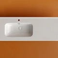 Раковина встраиваемая Ceramica Nova Element 120см CN7006L чаша слева, белая