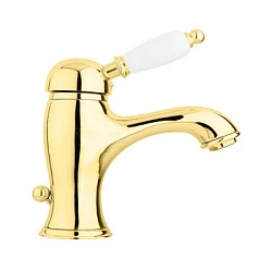Смеситель для раковины Cezares Elite ELITE-LSM1-03/24-Bi золото 24 карат