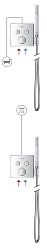Термостатический смеситель Grohe Grohtherm SmartControl 29120000 для душа, хром