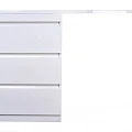 Тумба с раковиной Style Line Даллас 120 напольная, левая, белый глянец