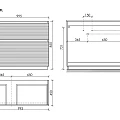 Тумба под раковину Sancos Folk Floor 100 FL100FLW левая, напольная, Bianco