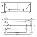 Акриловая ванна AZARIO ENRICA 150x70 AV.0030150 белая глянцевая