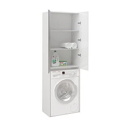 Шкаф напольный SanStar для стиральной машины для ванной комнаты белый