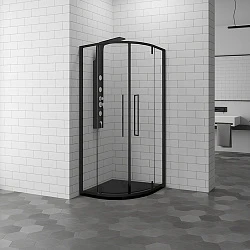 Душевой уголок RGW Stilvoll SV-53B 90х90см 06325399-14 профиль черный, стекло прозрачное 