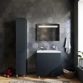 Шкаф-пенал AM.PM Gem 30см M90CSR0306GM графит матовый