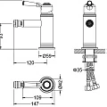 Смеситель для биде Timo Arisa 5312/00F хром