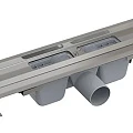 Душевой лоток AlcaPlast APZ1 750 с опорами, хром