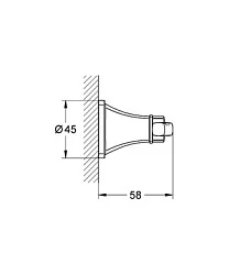 Крючок Grohe Grandera 40631000 хром