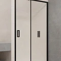 Душевая дверь в нишу RGW Passage PA-016B 120см 350801612-14 профиль черный, стекло прозрачное