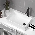 Раковина накладная Ceramalux 6250 белая глянцевая