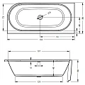 Акриловая ванна Riho Desire Corner 180x84 B087003005 правая, белая глянцевая