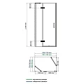 Душевой уголок Wasserkraft Aller 120x80см 10H06L профиль хром, стекло прозрачное