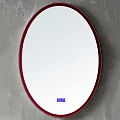 Зеркало для ванной ABBER Stein AS6610R с подсветкой, красное