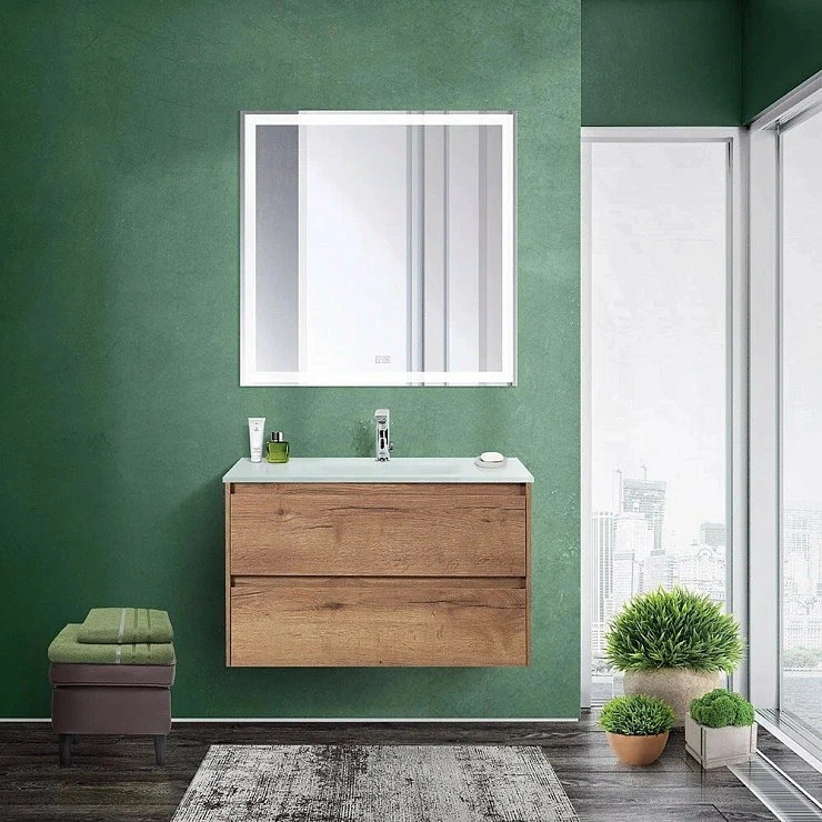 Раковина встраиваемая BelBagno Etna 80см BB810/465-LV-VTR-BO белая матовая